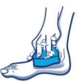 Washing feet icon