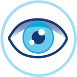 Blue eye icon